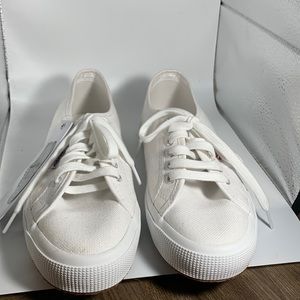 Superga NWT Unisex 2750 Cotu Classic White Sneakers size 10